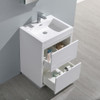 Fresca Valencia 24" Glossy White Free Standing Modern Bathroom Vanity W/ Medicine Cabinet - FVN8424WH