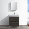 Fresca Valencia 30" Gray Oak Free Standing Modern Bathroom Vanity W/ Medicine Cabinet - FVN8430GO