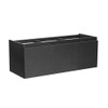 Fresca Mezzo 60" Black Wall Hung Single Sink Modern Bathroom Cabinet - FCB8041BW