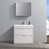 Fresca Valencia 36" Glossy White Free Standing Modern Bathroom Vanity W/ Medicine Cabinet - FVN8436WH