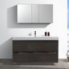 Fresca Valencia 60" Gray Oak Free Standing Modern Bathroom Vanity W/ Medicine Cabinet - FVN8460GO