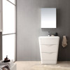 Fresca Milano 26" Glossy White Modern Bathroom Vanity W/ Medicine Cabinet - FVN8525WH