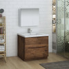 Fresca Tuscany 36" Rosewood Free Standing Modern Bathroom Vanity W/ Medicine Cabinet - FVN9136RW