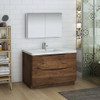 Fresca Tuscany 48" Rosewood Free Standing Modern Bathroom Vanity W/ Medicine Cabinet - FVN9148RW