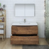 Fresca Tuscany 48" Rosewood Free Standing Modern Bathroom Vanity W/ Medicine Cabinet - FVN9148RW