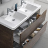 Fresca Tuscany 48" Rosewood Free Standing Double Sink Modern Bathroom Vanity W/ Medicine Cabinet - FVN9148RW-D