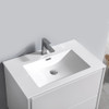 Fresca Catania 30" Glossy White Wall Hung Modern Bathroom Vanity W/ Medicine Cabinet - FVN9230WH