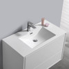 Fresca Catania 36" Glossy White Wall Hung Modern Bathroom Vanity W/ Medicine Cabinet - FVN9236WH