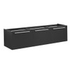 Fresca Vista 60" Black Wall Hung Double Sink Modern Bathroom Cabinet - FCB8093BW-D