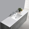 Fresca Catania 60" Ocean Gray Wall Hung Single Sink Modern Bathroom Vanity W/ Medicine Cabinet - FVN9260OG-S