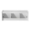 Fresca Vista 60" White Wall Hung Single Sink Modern Bathroom Cabinet - FCB8093WH