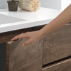 Fresca Lazzaro 60" Rosewood Free Standing Double Sink Modern Bathroom Vanity W/ Medicine Cabinet - FVN93-241224RW-D