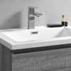 Fresca Lazzaro 24" Glossy Ash Gray Free Standing Modern Bathroom Vanity W/ Medicine Cabinet - FVN9324HA