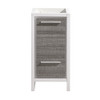 Fresca Allier Rio 16" Ash Gray Modern Bathroom Cabinet - FCB8118HA