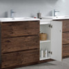 Fresca Lazzaro 72" Rosewood Free Standing Double Sink Modern Bathroom Vanity W/ Medicine Cabinet - FVN93-301230RW-D