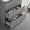 Fresca Lazzaro 30" Glossy Ash Gray Free Standing Modern Bathroom Vanity W/ Medicine Cabinet - FVN9330HA
