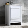 Fresca Allier 24" White Modern Bathroom Cabinet W/ Sink - FCB8125WH-I