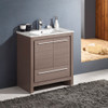Fresca Allier 30" Gray Oak Modern Bathroom Cabinet W/ Sink - FCB8130GO-I