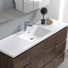 Fresca Lazzaro 60" Rosewood Free Standing Single Sink Modern Bathroom Vanity W/ Medicine Cabinet - FVN9360RW-S