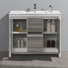 Fresca Allier Rio 40" Ash Gray Modern Bathroom Cabinet W/ Sink - FCB8140HA-I