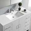 Fresca Imperia 48" Glossy White Free Standing Modern Bathroom Vanity W/ Medicine Cabinet - FVN9448WH