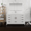 Fresca Imperia 60" Glossy White Free Standing Single Sink Modern Bathroom Vanity W/ Medicine Cabinet - FVN9460WH-S