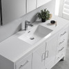 Fresca Imperia 60" Glossy White Free Standing Single Sink Modern Bathroom Vanity W/ Medicine Cabinet - FVN9460WH-S
