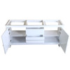 Fresca Allier 72" White Modern Double Sink Bathroom Cabinet - FCB8172WH
