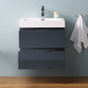 Fresca Valencia 24" Dark Slate Gray Wall Hung Modern Bathroom Vanity - FCB8324GG-I