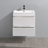 Fresca Valencia 24" Glossy White Wall Hung Modern Bathroom Vanity - FCB8324WH-I