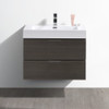 Fresca Valencia 30" Gray Oak Wall Hung Modern Bathroom Vanity - FCB8330GO-I