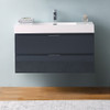 Fresca Valencia 40" Dark Slate Gray Wall Hung Modern Bathroom Vanity - FCB8342GG-I