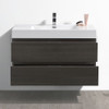 Fresca Valencia 40" Gray Oak Wall Hung Modern Bathroom Vanity - FCB8342GO-I