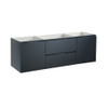 Fresca Valencia 60" Dark Slate Gray Wall Hung Single Sink Modern Bathroom Cabinet - FCB8360GG