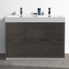 Fresca Valencia 48" Gray Oak Free Standing Double Sink Modern Bathroom Vanity - FCB8448GO-D-I