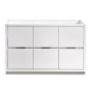 Fresca Valencia 48" Glossy White Free Standing Single Sink Modern Bathroom Cabinet - FCB8448WH