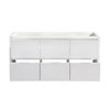 Fresca Valencia 60" Glossy White Free Standing Single Sink Modern Bathroom Cabinet - FCB8460WH