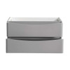 Fresca Tuscany 36" Glossy Gray Wall Hung Modern Bathroom Cabinet - FCB9036GRG