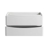 Fresca Tuscany 36" Glossy White Wall Hung Modern Bathroom Cabinet - FCB9036WH