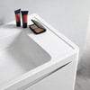 Fresca Tuscany 40" Glossy White Wall Hung Modern Bathroom Cabinet W/ Integrated Sink - FCB9040WH-I