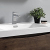 Fresca Tuscany 48" Rosewood Wall Hung Modern Bathroom Cabinet W/ Integrated Double Sink - FCB9048RW-D-I
