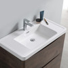 Fresca Tuscany 36" Rosewood Free Standing Modern Bathroom Cabinet W/ Integrated Sink - FCB9136RW-I