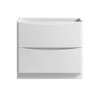 Fresca Tuscany 36" Glossy White Free Standing Modern Bathroom Cabinet - FCB9136WH