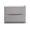 Fresca Tuscany 40" Glossy Gray Free Standing Modern Bathroom Cabinet - FCB9140GRG