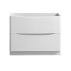 Fresca Tuscany 40" Glossy White Free Standing Modern Bathroom Cabinet - FCB9140WH