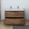 Fresca Tuscany 48" Rosewood Free Standing Modern Bathroom Cabinet W/ Integrated Double Sink - FCB9148RW-D-I