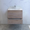 Fresca Catania 30" Rustic Natural Wood Wall Hung Modern Bathroom Cabinet W/ Integrated Sink - FCB9230RNW-I