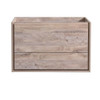 Fresca Catania 36" Rustic Natural Wood Wall Hung Modern Bathroom Cabinet - FCB9236RNW