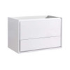 Fresca Catania 36" Glossy White Wall Hung Modern Bathroom Cabinet - FCB9236WH