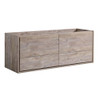 Fresca Catania 60" Rustic Natural Wood Wall Hung Double Sink Modern Bathroom Cabinet - FCB9260RNW-D